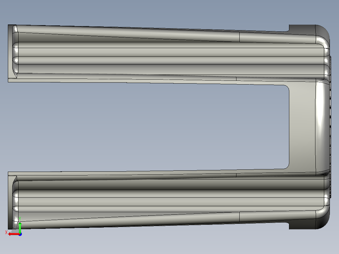 PROE 塑料椅子模型后视图