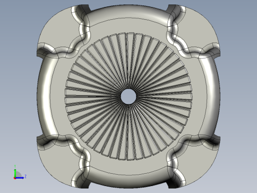 PROE 塑料椅子模型左视缩略图