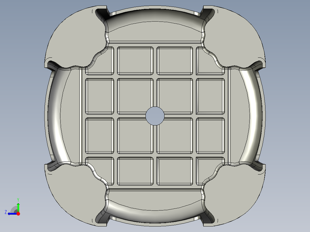 PROE 塑料椅子模型右视图