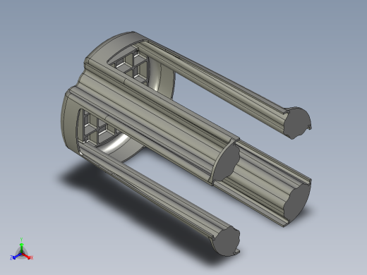PROE 塑料椅子模型正等轴测缩略图
