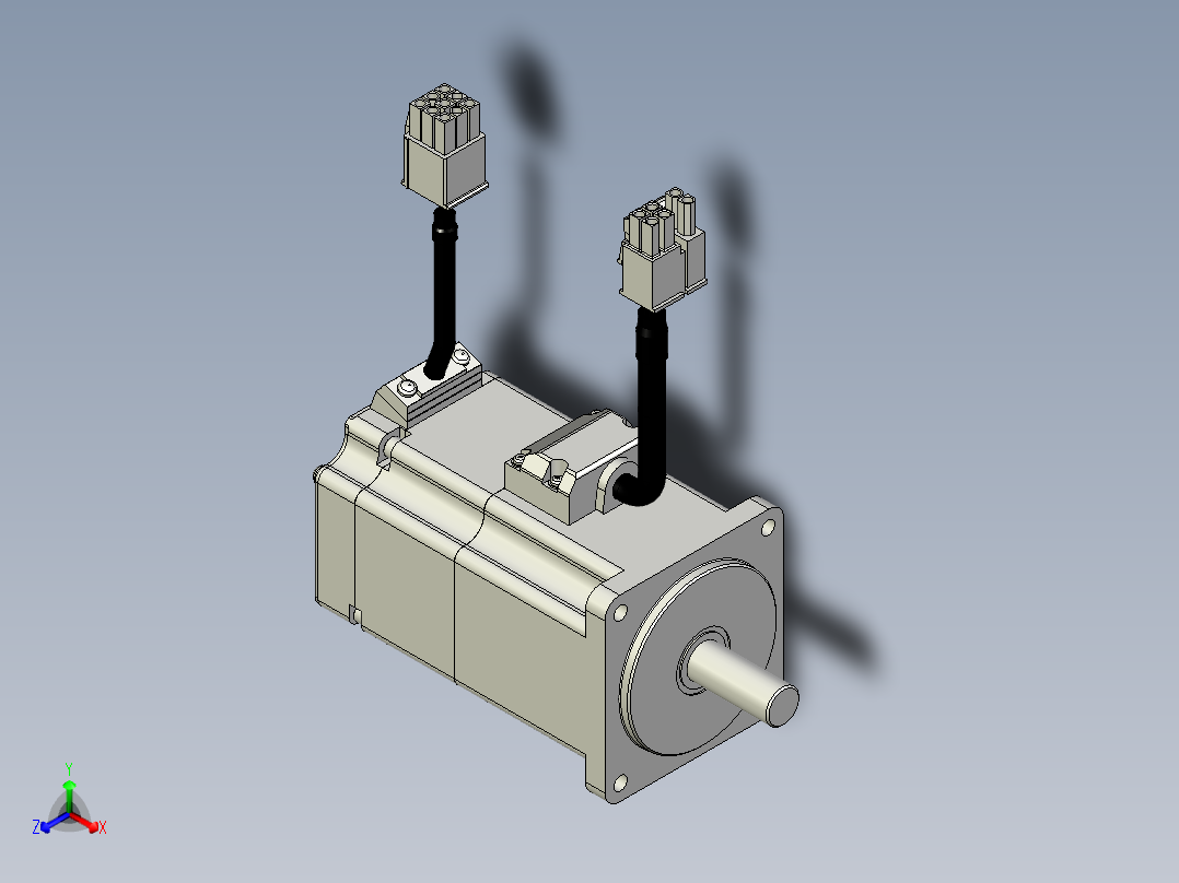 松下电机-MATSUSHITA_MHMF022L1D22正等轴测图