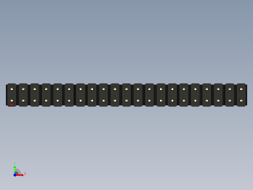 彩色公头100mil（2.54mm）系列-DS1021_black_2x21p_100mil_Type5_rev1.0前视缩略图