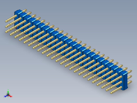 彩色公头100mil（2.54mm）系列-DS1021_blue_3x24p_100mil_Type1_rev1.0