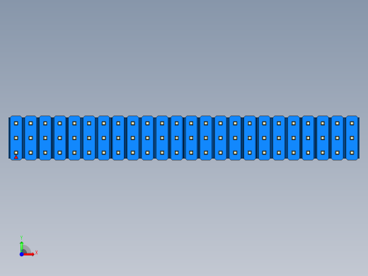 彩色公头100mil（2.54mm）系列-DS1021_blue_3x24p_100mil_Type1_rev1.0前视缩略图