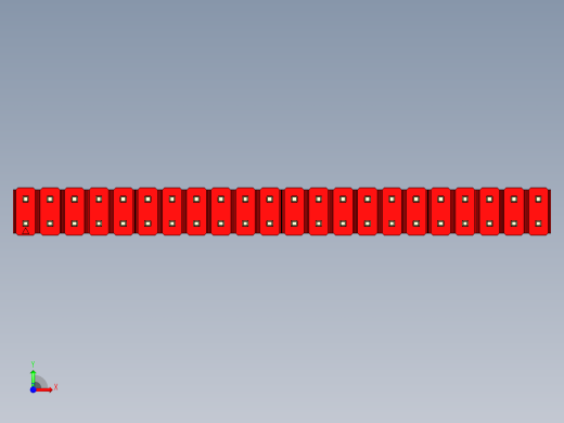 彩色公头100mil（2.54mm）系列-DS1021_red_2x22p_100mil_Type5_rev1.0前视缩略图