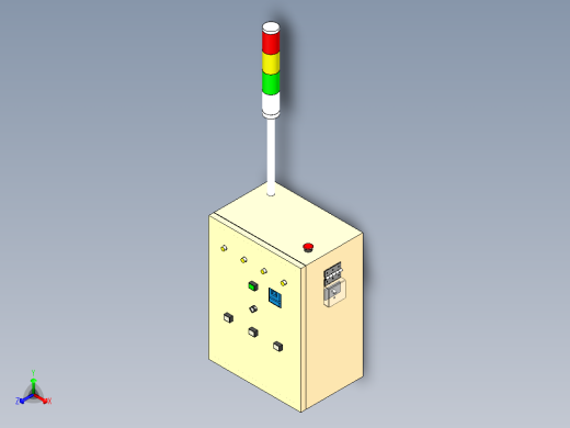 电控柜及三色报警灯