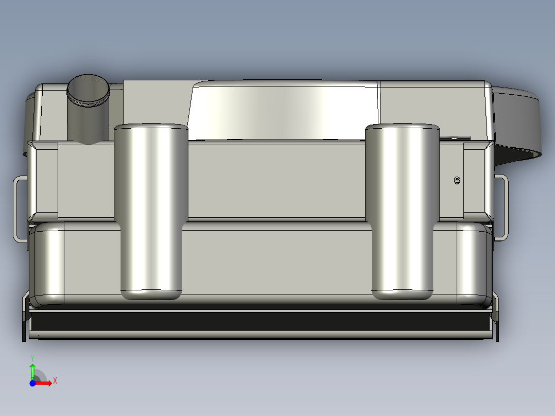 卡车散热器前视图