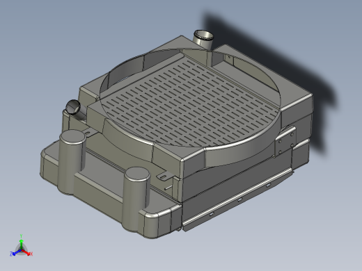 卡车散热器正等轴测缩略图