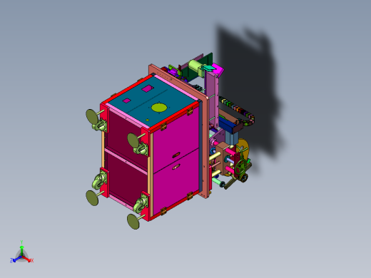 铝电池自动供料多面贴标设备