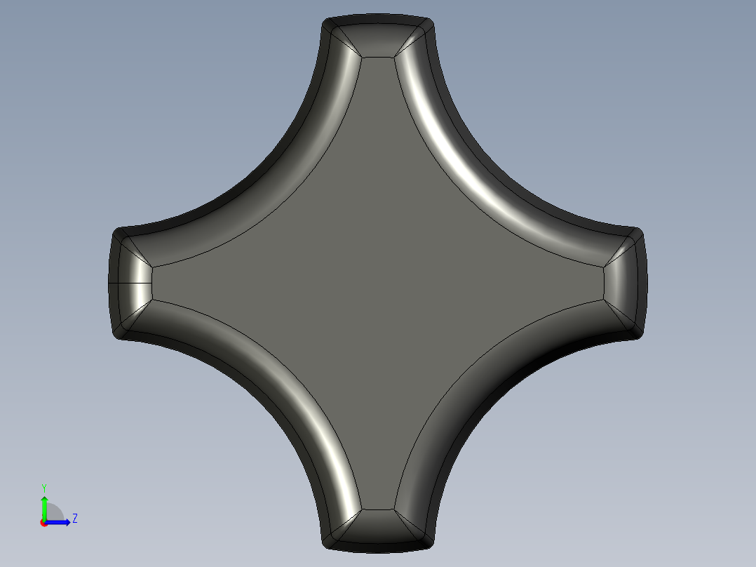 塑料旋钮-Plastic Hand Knob 291-300.STEP左视图