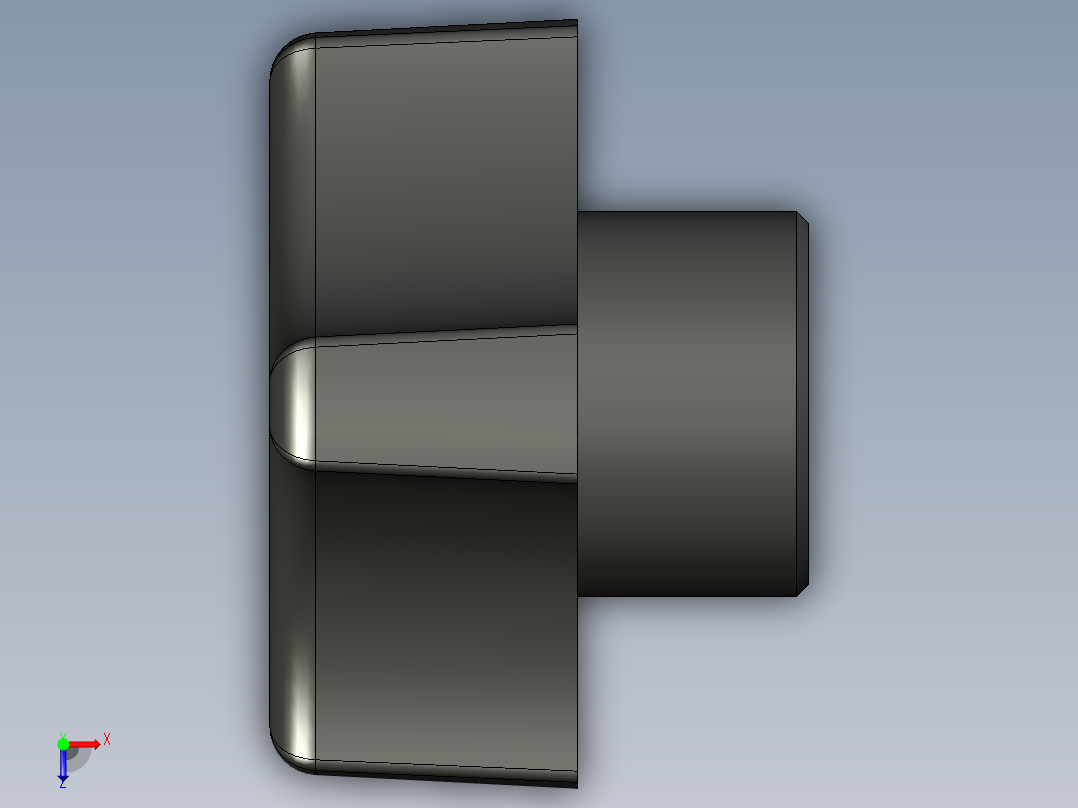 塑料旋钮-Plastic Hand Knob 291-300.STEP俯视图