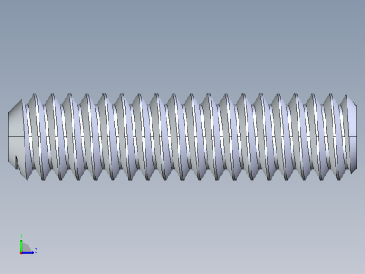 UNC 平头紧定螺钉-UNC SET SCREW 0.250 x1.000.STEP左视缩略图