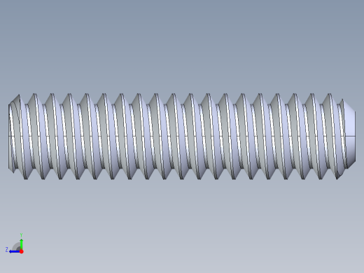 UNC 平头紧定螺钉-UNC SET SCREW 0.250 x1.000.STEP右视缩略图