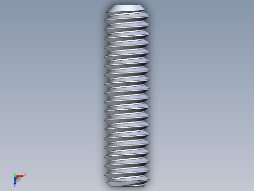 UNC 平头紧定螺钉-UNC SET SCREW 0.250 x1.000.STEP俯视缩略图