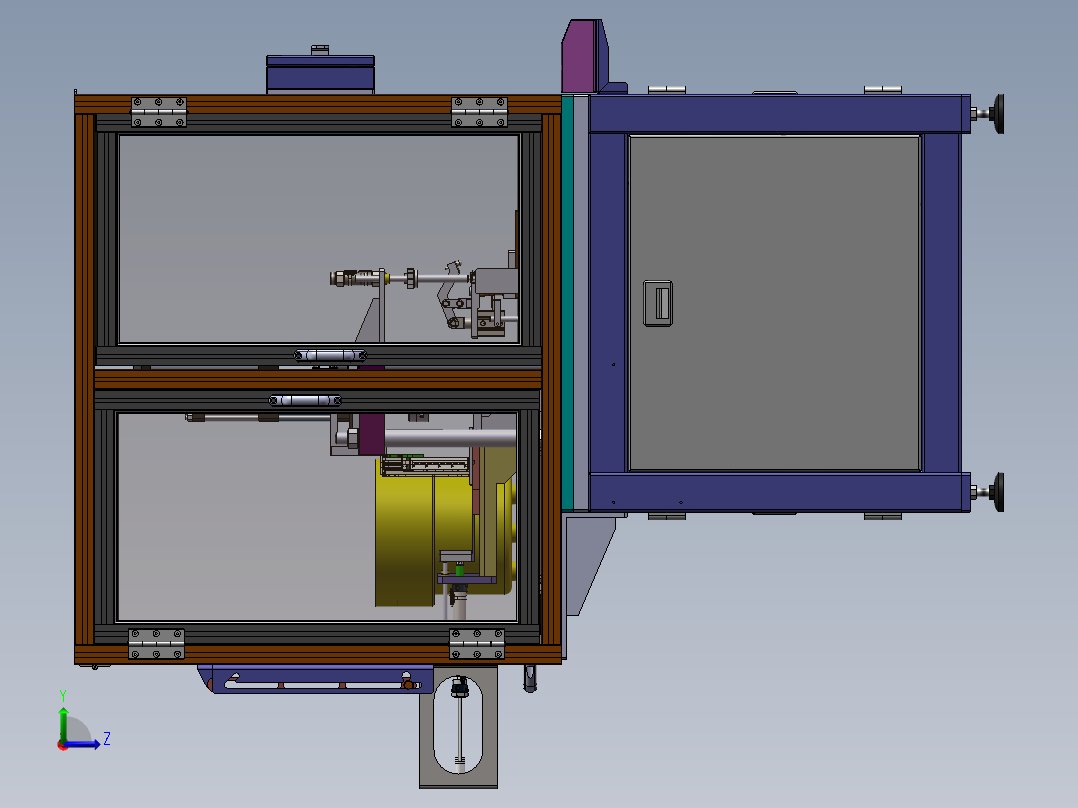 自动螺母铆接机左视图