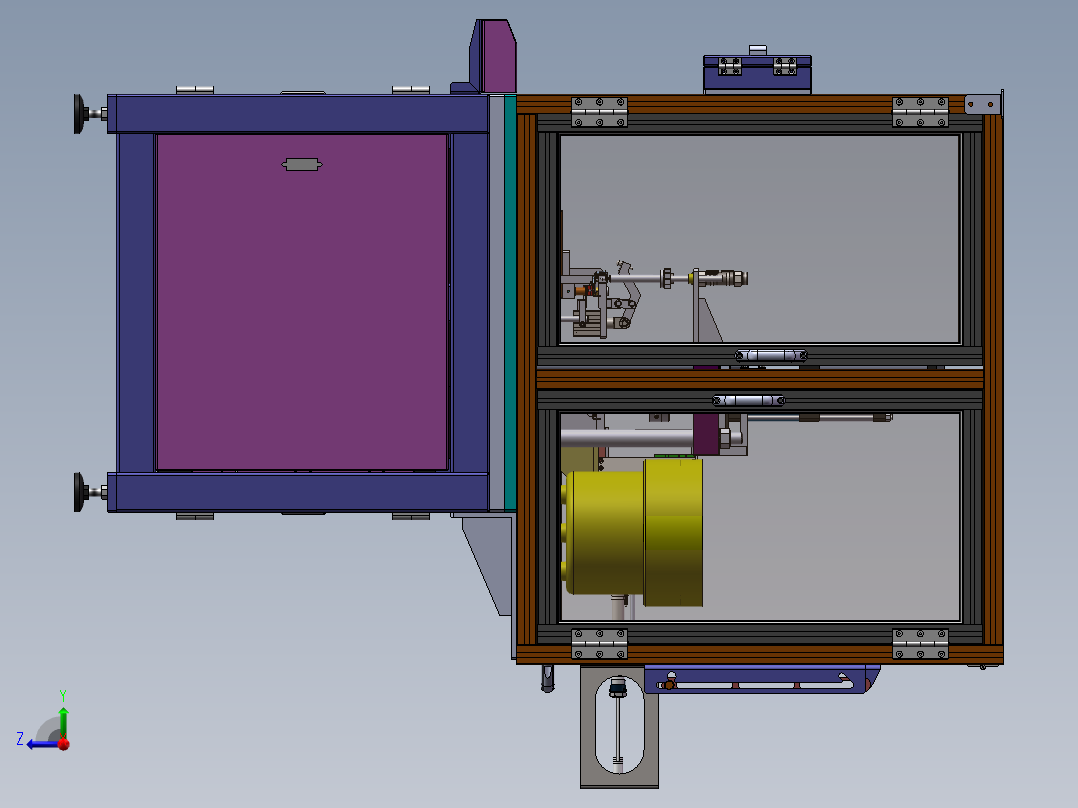 自动螺母铆接机右视图