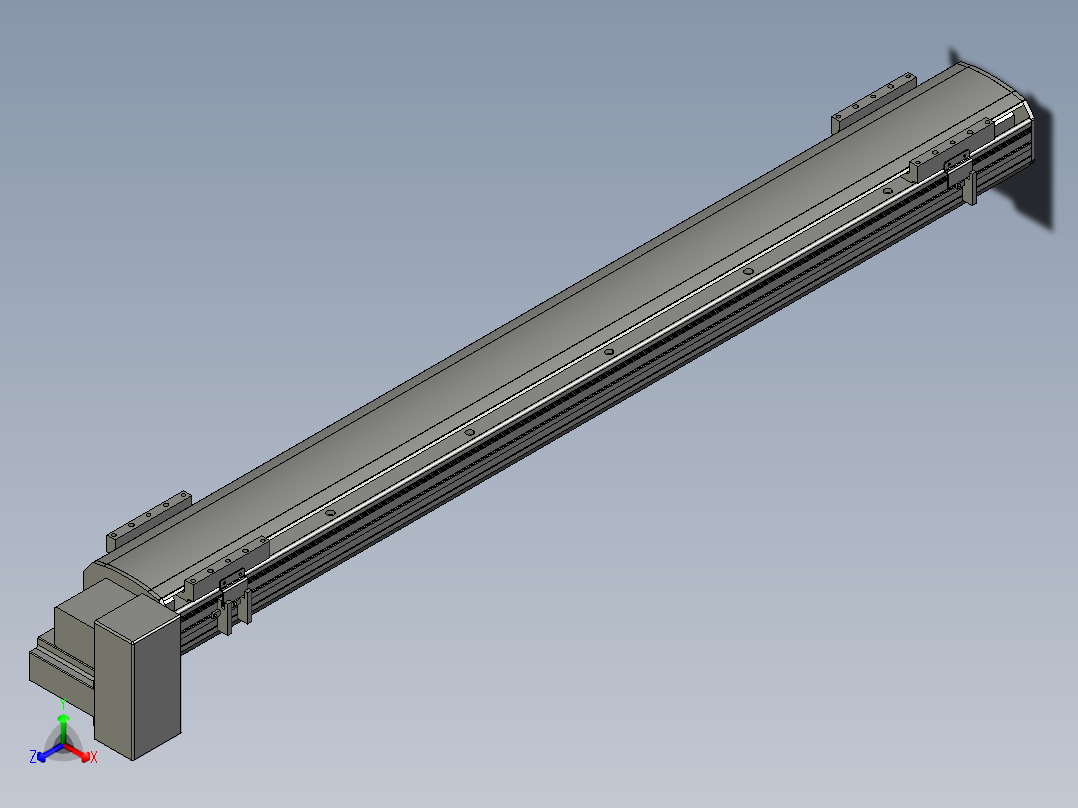 直线模组WG-LHB12-S1000-RD设计图纸主视图
