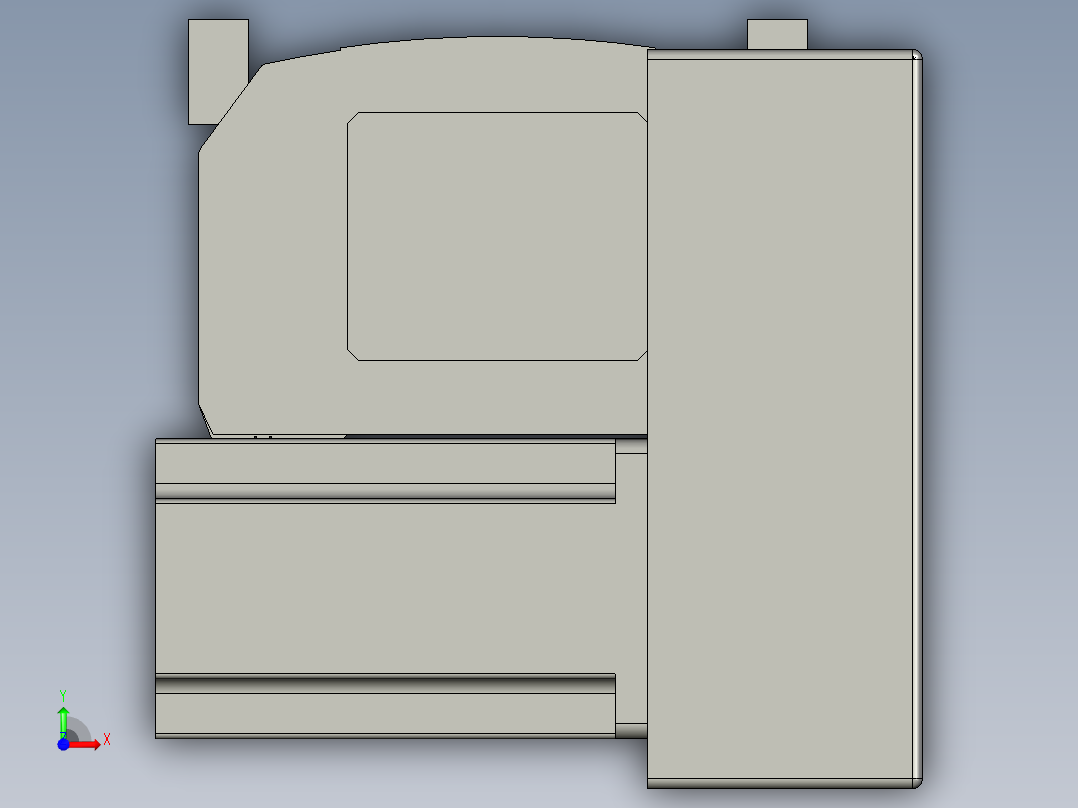 直线模组WG-LHB12-S1000-RD设计图纸前视图
