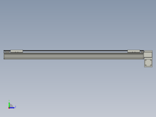 直线模组WG-LHB12-S1000-RD设计图纸左视缩略图