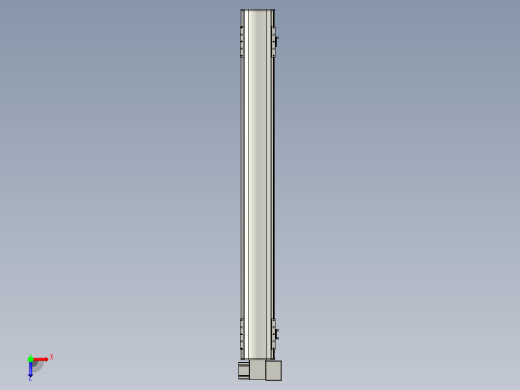 直线模组WG-LHB12-S1000-RD设计图纸俯视缩略图