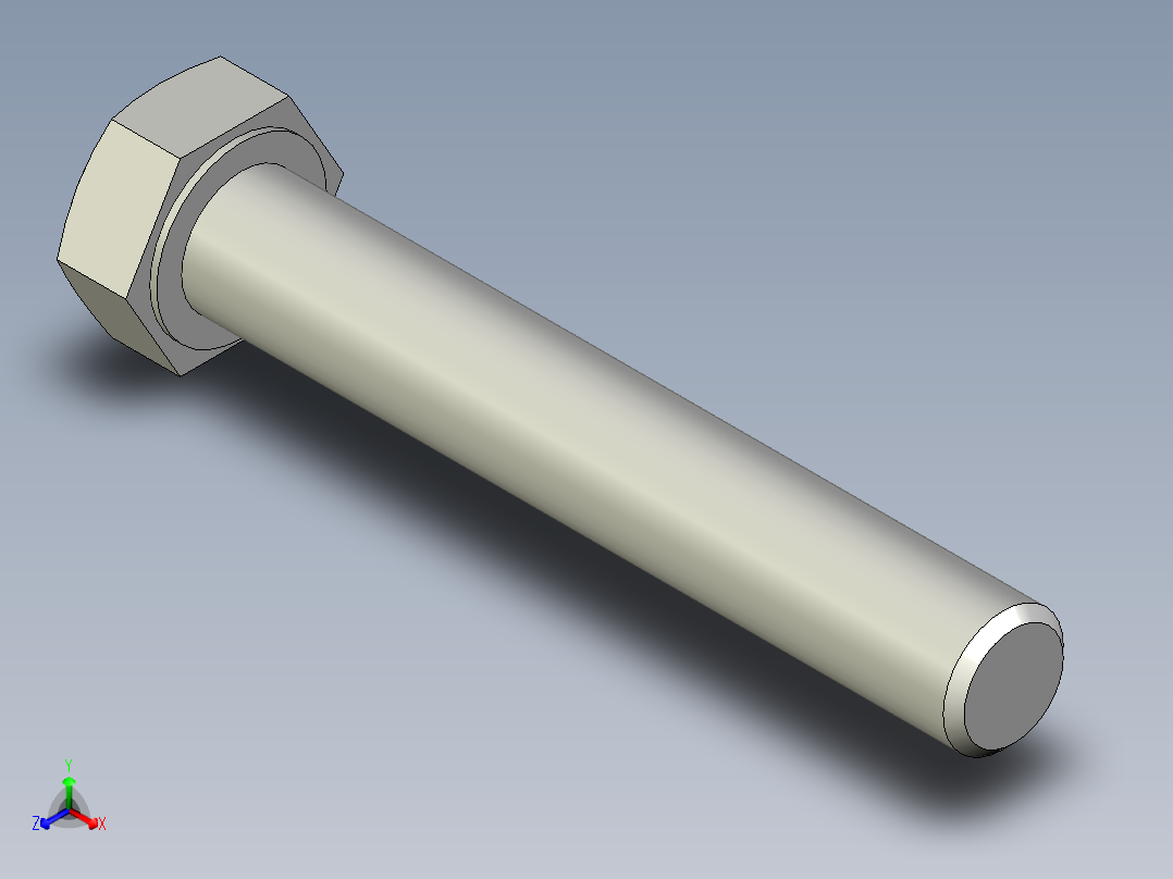 螺钉-DIN_931-M7x1x45.stp主视图