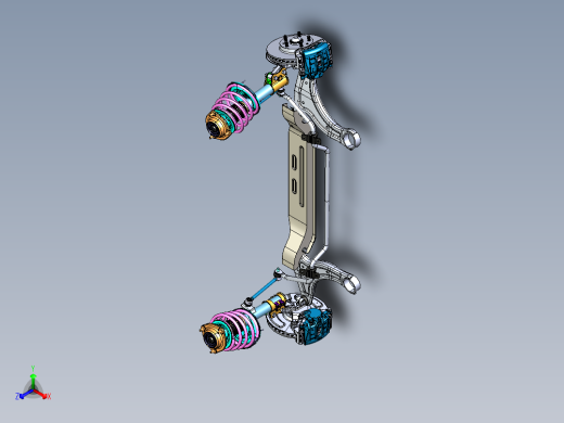 麦弗逊式悬架模型