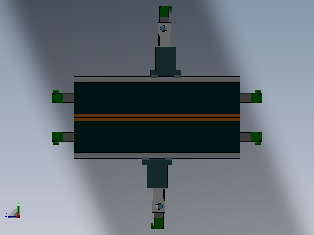 产品位置摆正推动设备右视图