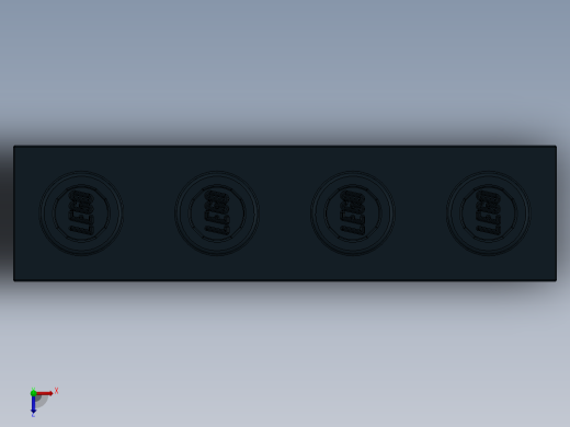 乐高机械组积木（横梁）-370126 Black Technic Brick 1 x 4 with Holes俯视缩略图