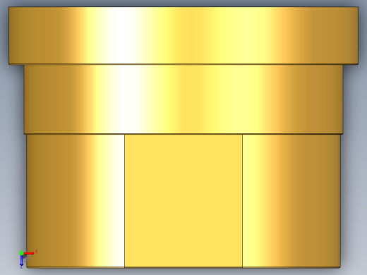 14QBFO 在女性的螺纹黄铜联盟结束俯视缩略图