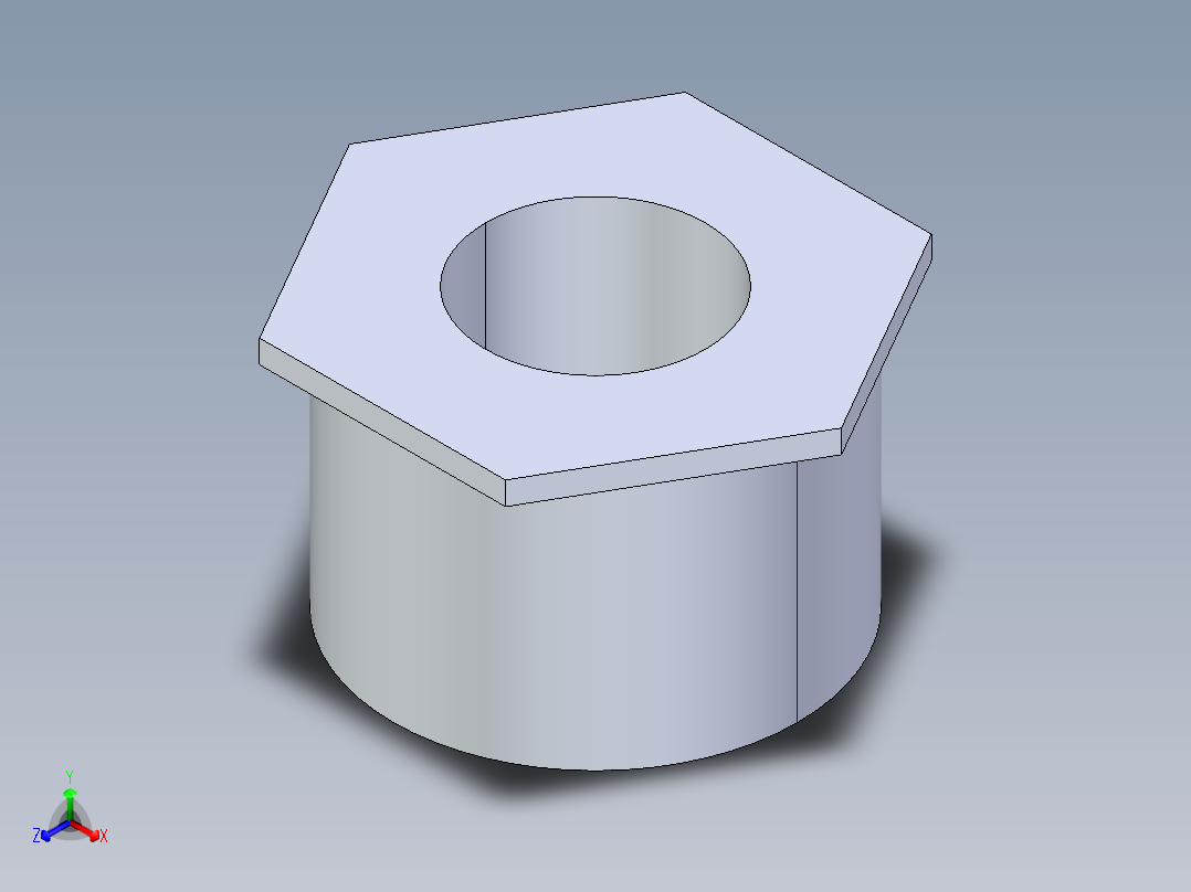 聚氯乙烯配件16-Sch80_ReducerBushing_SxSPIG_837-337_3in x 1.5in正等轴测图