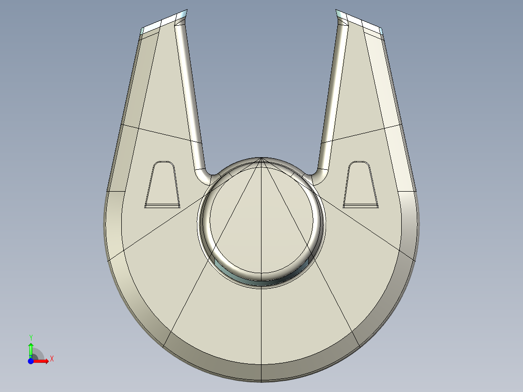 美国队长盾牌飞船前视图