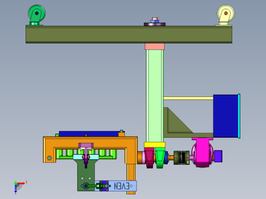 电动翻转移动工装小车俯视缩略图
