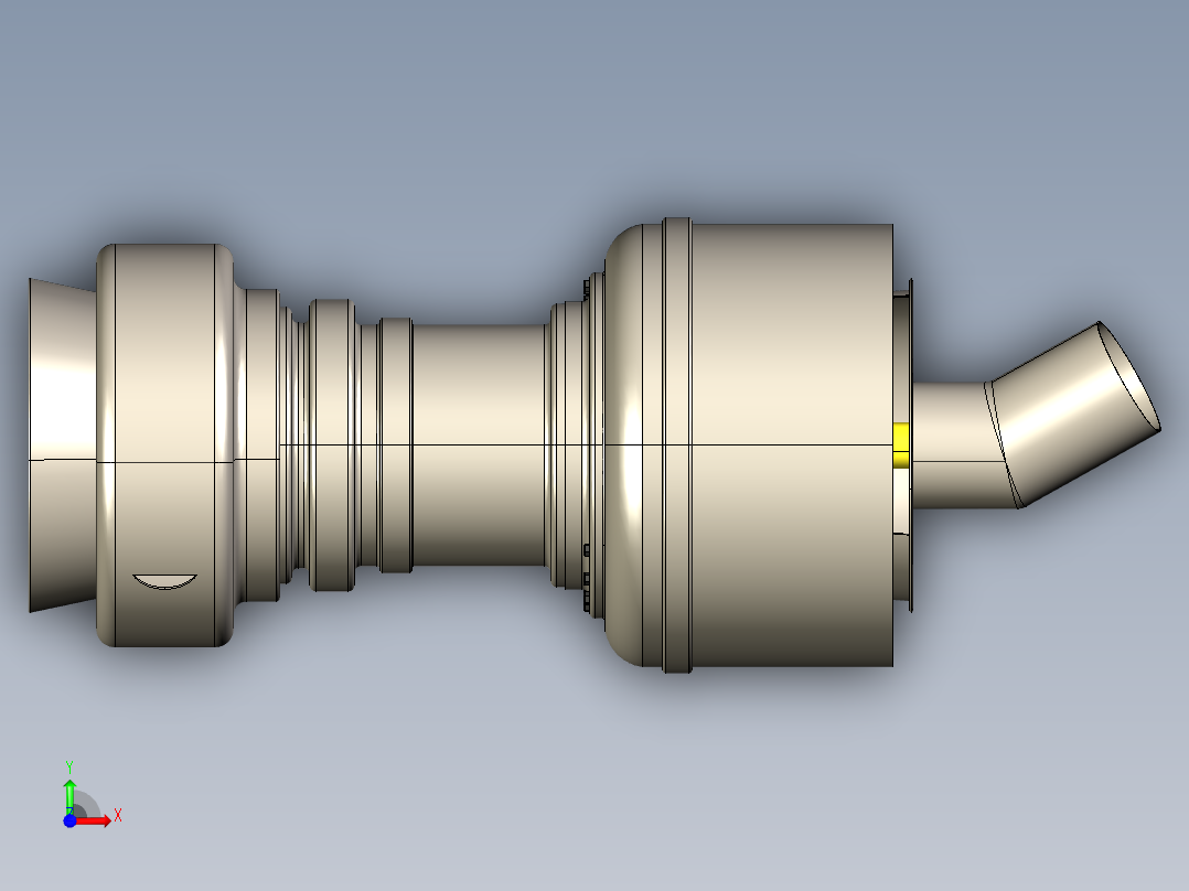 燃气轮机gasas-turbineas96---模型格式为 stp前视图