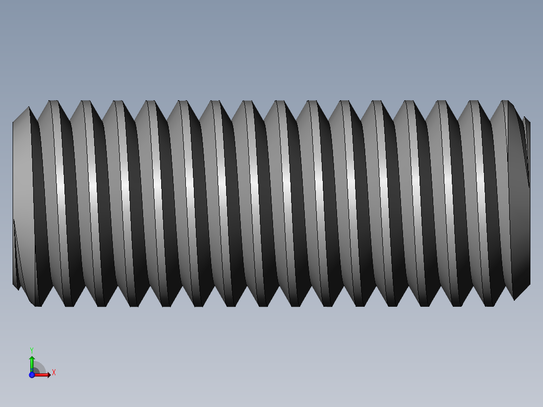 DIN 913-ISO 4026 固定螺钉-M8 L=20.SLDPRT前视图