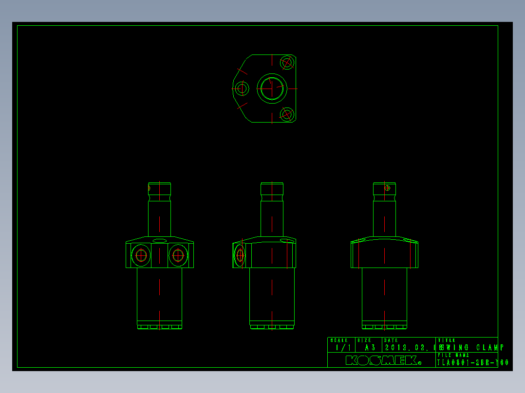 KOSMEKTLA0801-2BR-Y60多系列多零件图纸模型