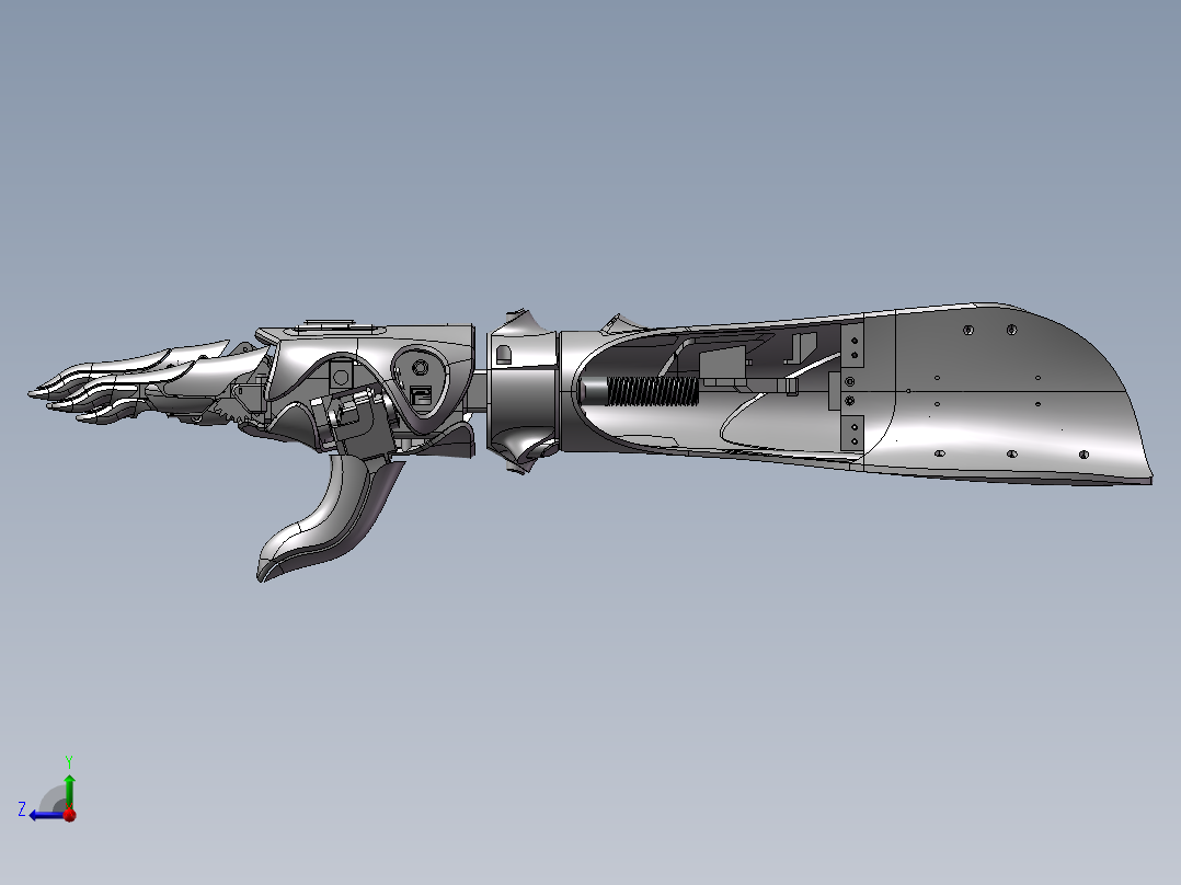 上肢假肢右视图