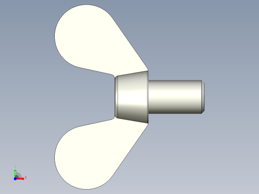 带耳螺钉-DIN_316_Wing_screws_12x1.75x20-14.7-19.5_65_4.9_33.5_12.stp前视缩略图