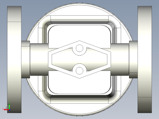 10DKMOCCP NO-DA 气动隔膜阀、常开型双作用，固定法兰，钻孔PN10 16。面对面根据EN 558-1 PVC-C后视缩略图