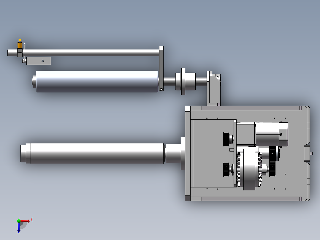 纠偏收卷组件==1362294==100俯视图
