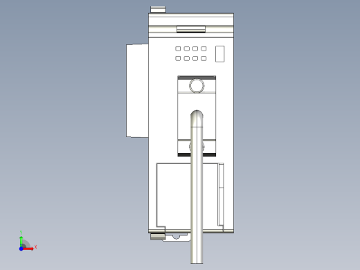 基恩士KV-L20R_V_kc图纸模型前视缩略图