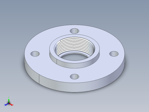 CPVC管件24-Sch80_Flange One-Piece_FPT_9852-025_2.5in