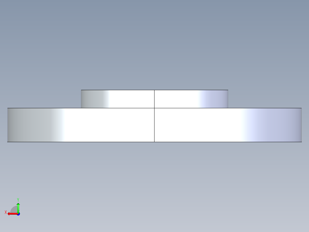 CPVC管件24-Sch80_Flange One-Piece_FPT_9852-025_2.5in后视图