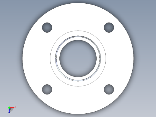 CPVC管件24-Sch80_Flange One-Piece_FPT_9852-025_2.5in俯视缩略图