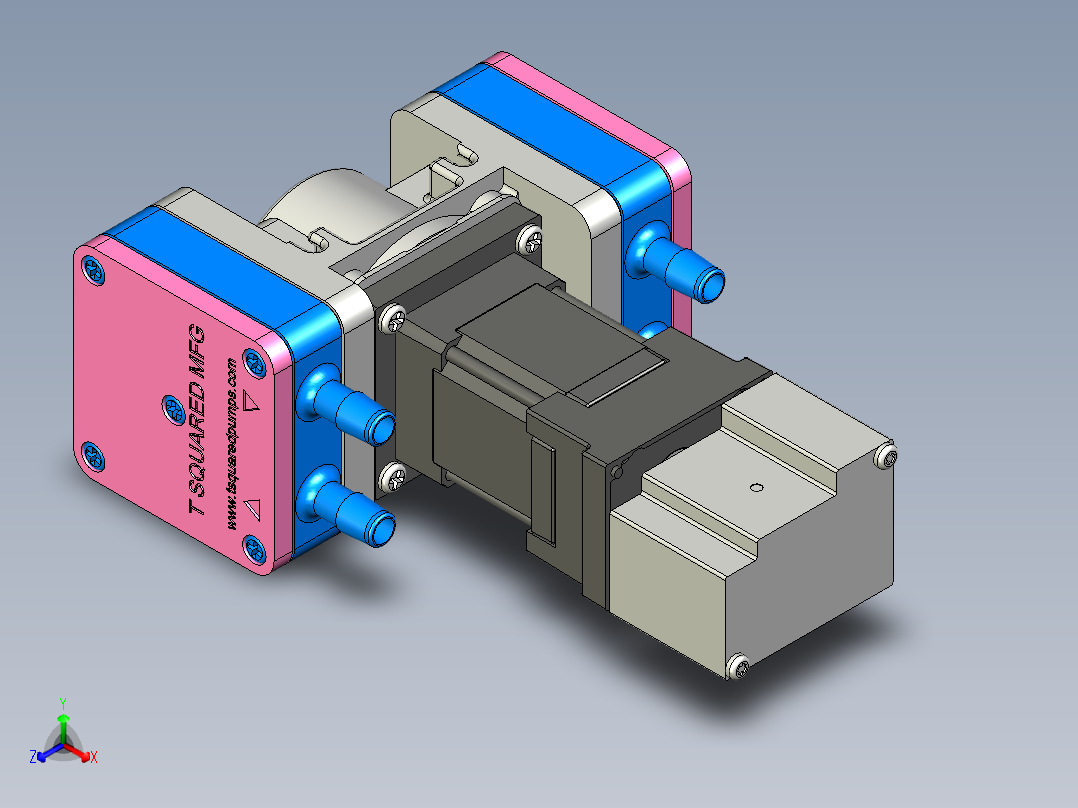 T2-01 高流量膜片泵（空气气体），最高达 66 LPM 自由流量 (5)系列图纸