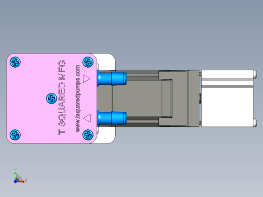 T2-01 高流量膜片泵（空气气体），最高达 66 LPM 自由流量 (5)系列图纸前视缩略图
