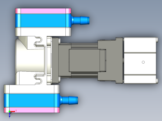 T2-01 高流量膜片泵（空气气体），最高达 66 LPM 自由流量 (5)系列图纸俯视缩略图