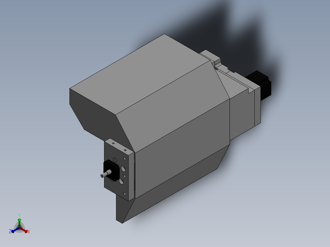 车床正等轴测图