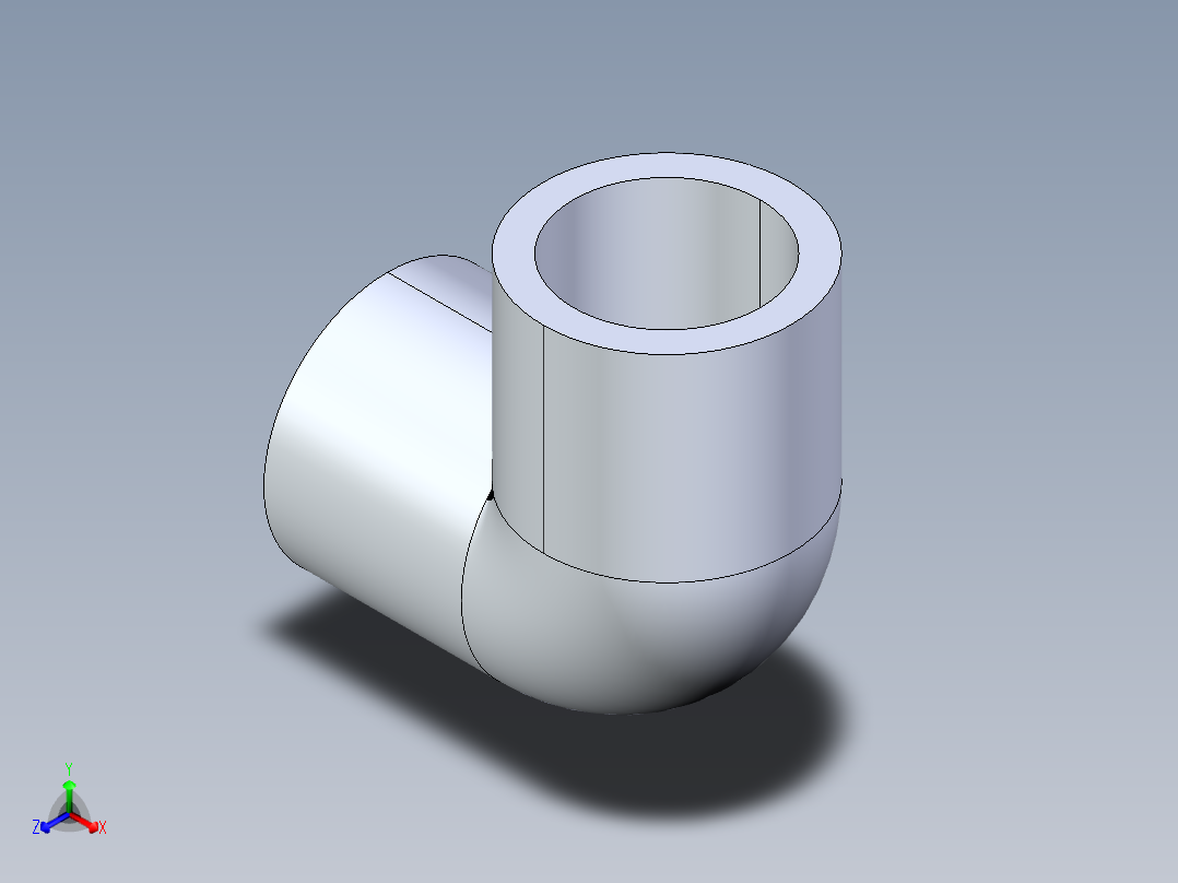 CPVC管件05-Sch80_90Elbow_SxS_9806-007 _0.75in主视图