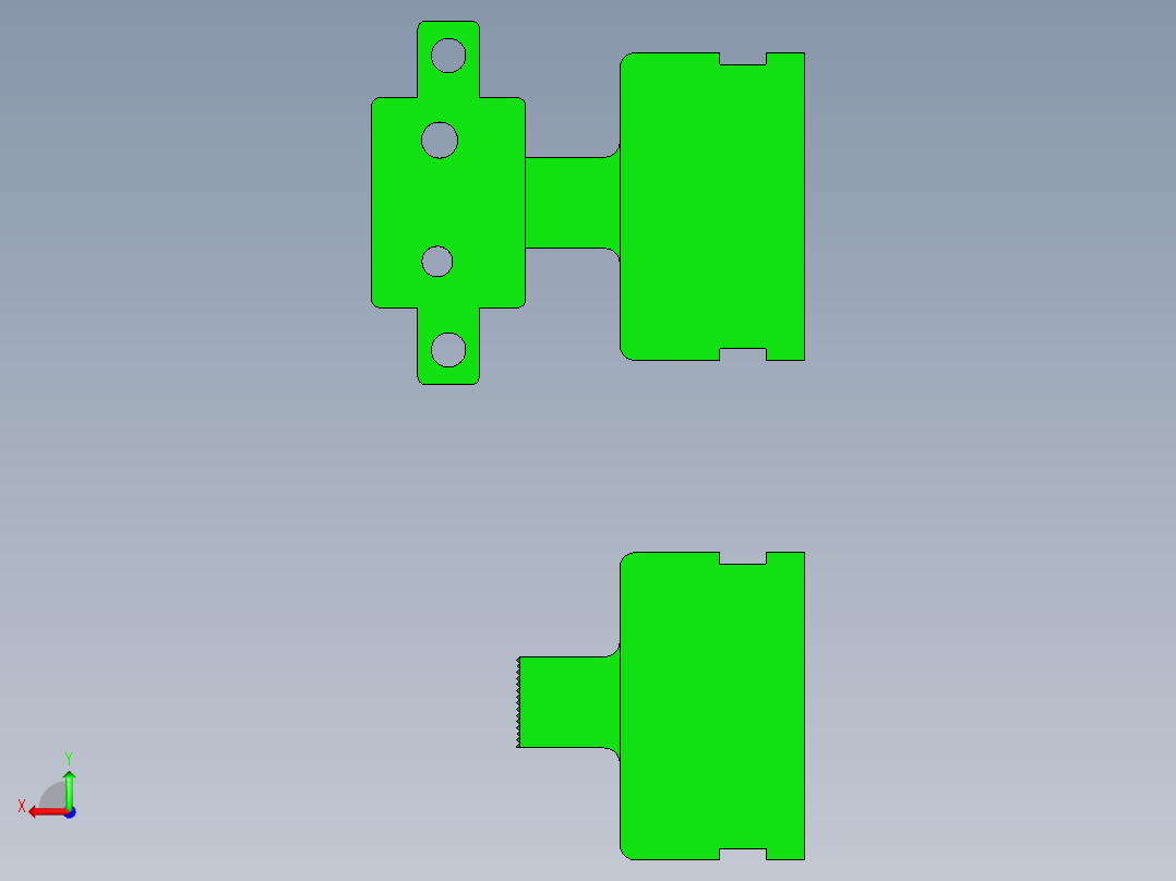 旭创0785-小件CNC工装夹具三维模型CNC1新坯料压爪-210316后视图