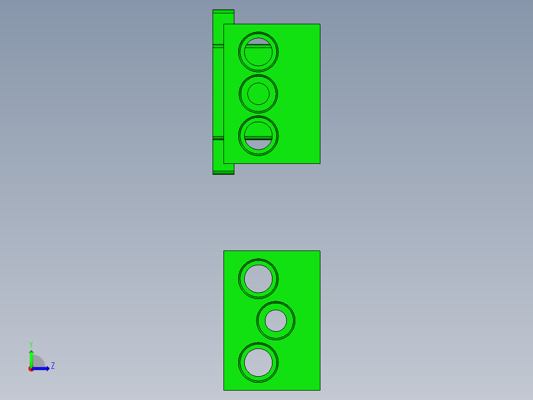 旭创0785-小件CNC工装夹具三维模型CNC1新坯料压爪-210316左视图